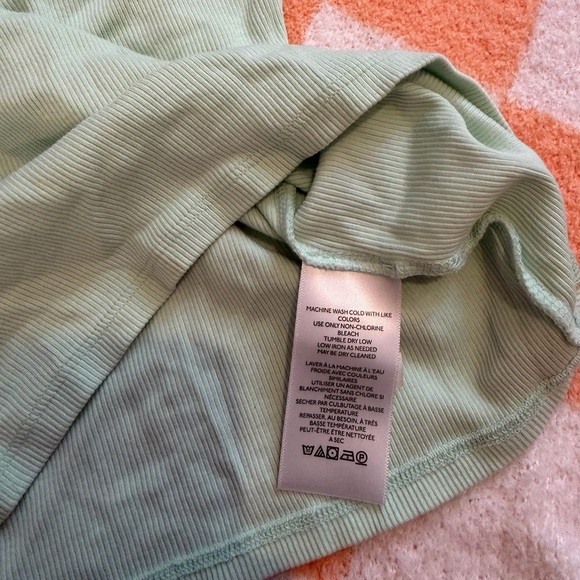 Free people mint blue long sleeve Gigi top - Picture 8 of 8